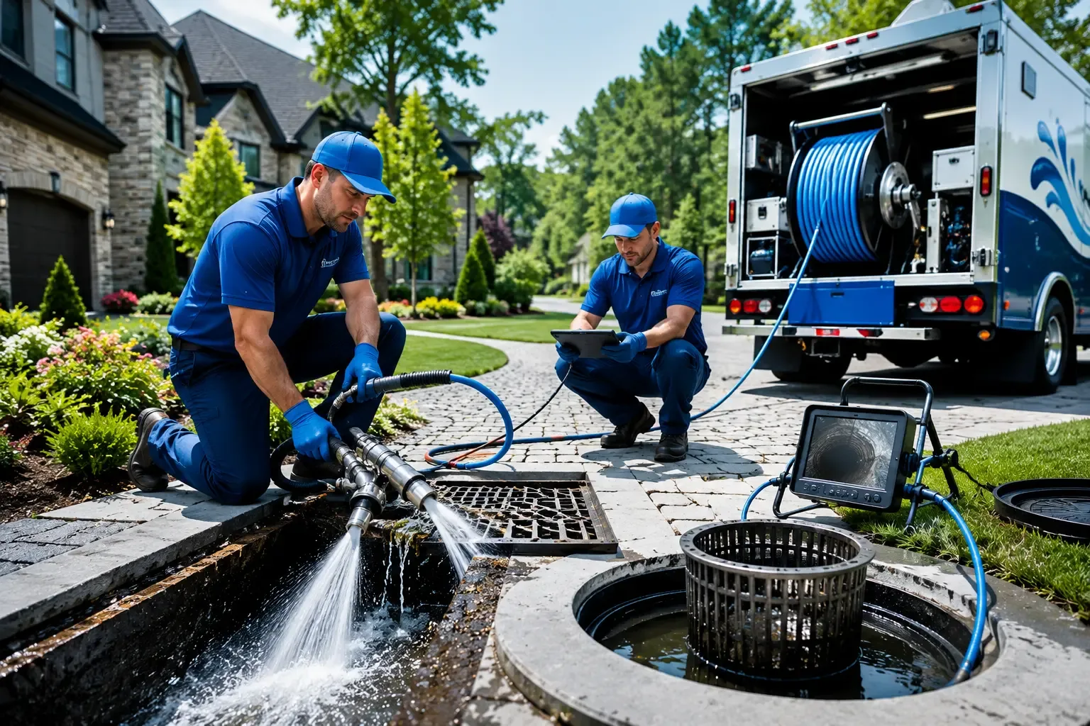 Local outdoor drain cleaning professionals in Plover, IA